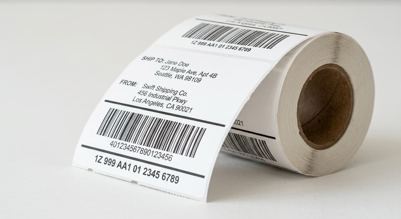 Zebra 4x6 Direct Thermal Shipping Labels (1,000/roll) view 3