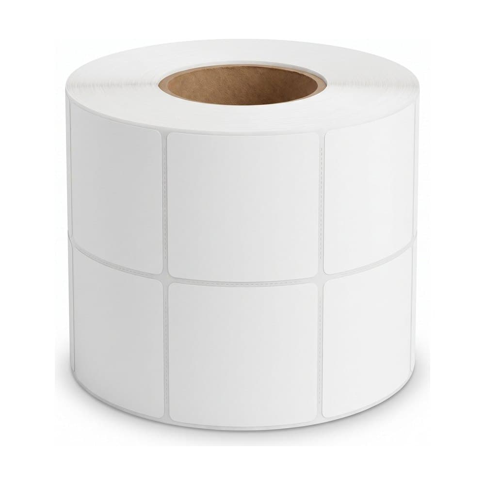 2 x 2 in Thermal Transfer Labels, White