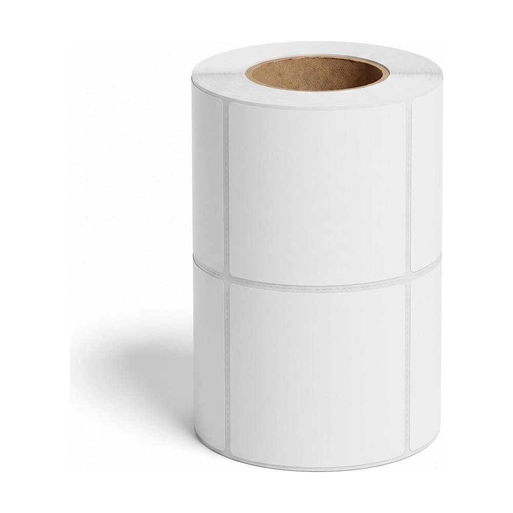 4 x 4 in Thermal Transfer Labels, White