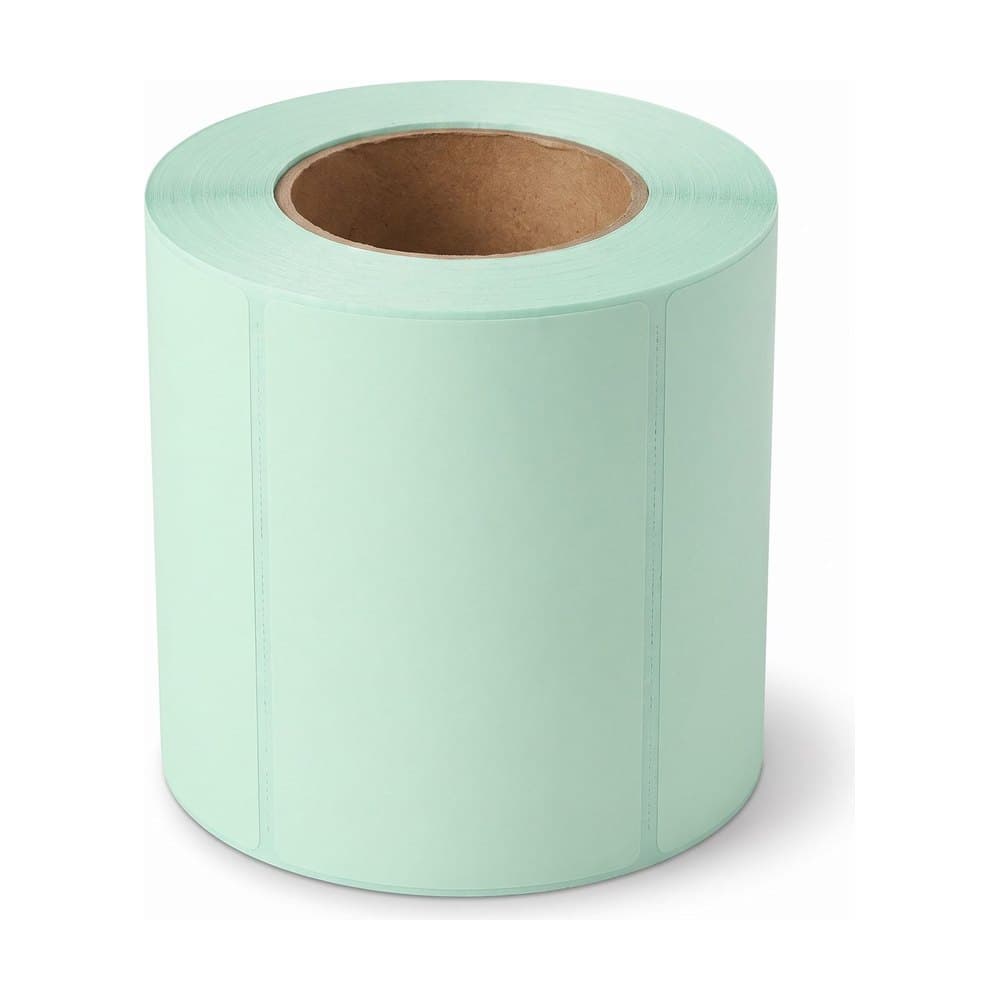 4 x 6-1/2 in Pastel Green Thermal Transfer Labels